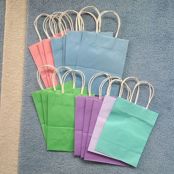 Pastel Springtime Easter Gift Bag and Party Decor Bundle Spring Easter Decor - Picture 3 of 10